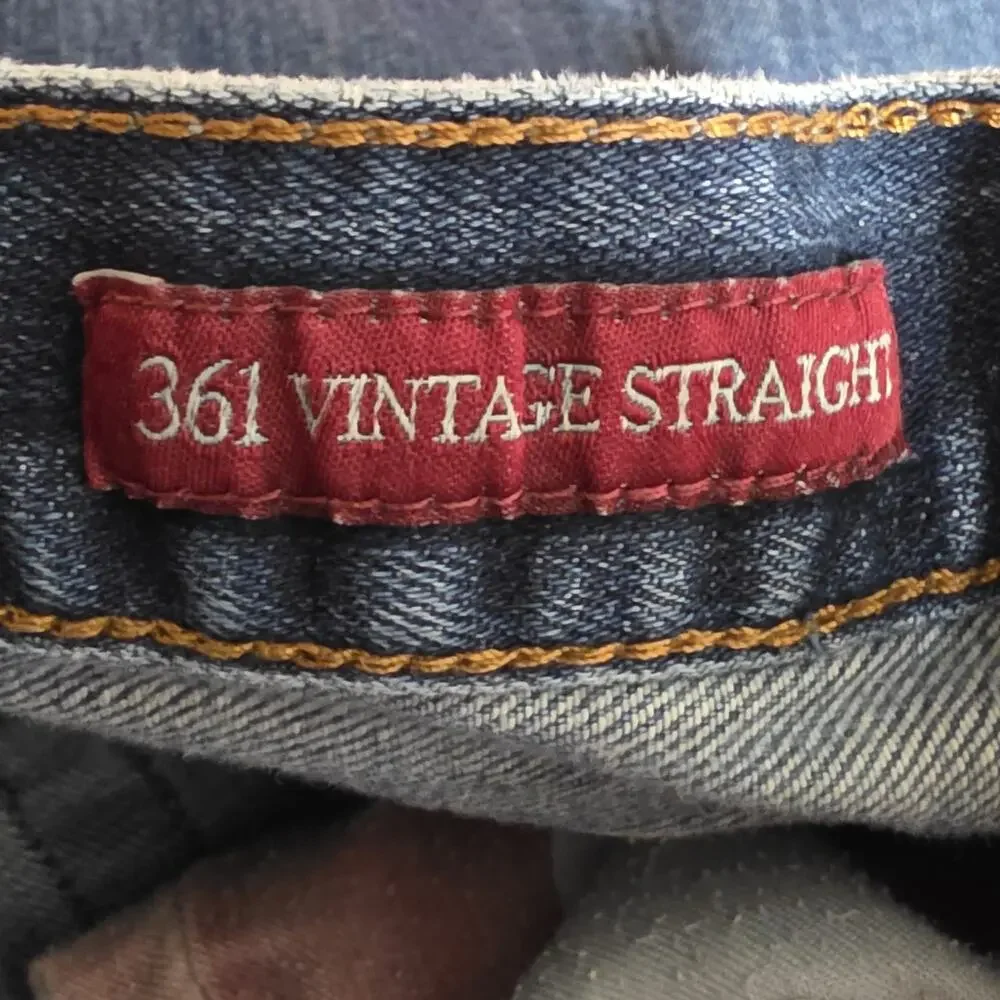 Lucky Brand 361 Straight Jeans 34x32 Medium Wash Vintage Fit Denim